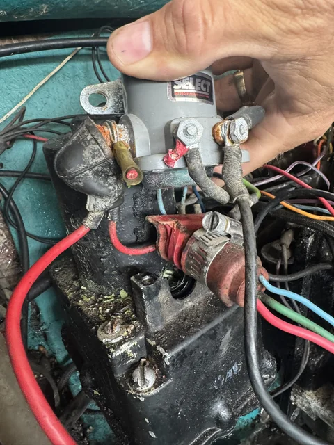 Digging out of the trim pump wiring cluster f
