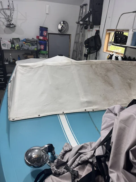 Cleaning the cover... what a change.