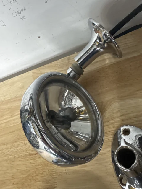 Spotlight will need some repair and new wiring,of course
