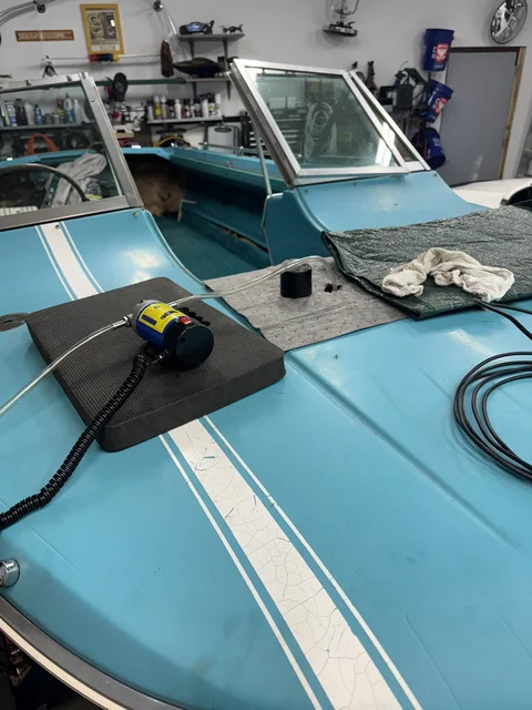 Attempting to save the 1/2 century old fuel take.  I've not given up yet, but I have a new 6 gal outboard tank to use in the meantime.
