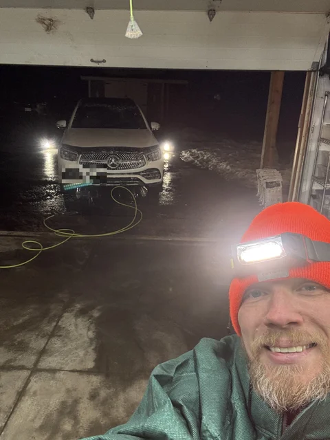 First real car wash in the garage!  Only took a year (or longer)
