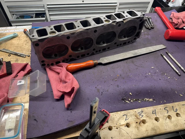 Head striped and prepped for assembly