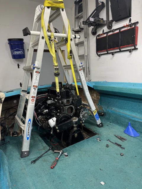 Front engine mount/stringer teardown... Hey, it worked!