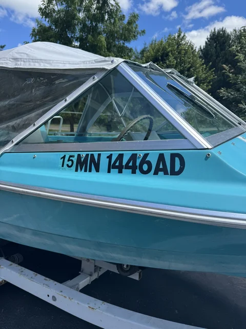 No longer in MN.  This will all be stripped and I think I have a solution to fix the shifts of thickness in the paint where this lettering over the years has caused some damage to the gelcoat.
